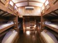 Spacious, light and airy ... sleeping quarters downstairs on the Bulan Baru.